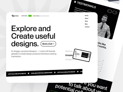 Personal Site Homepage branding design homepage interface logo personal personal branding personal website portfolio template ui ux website