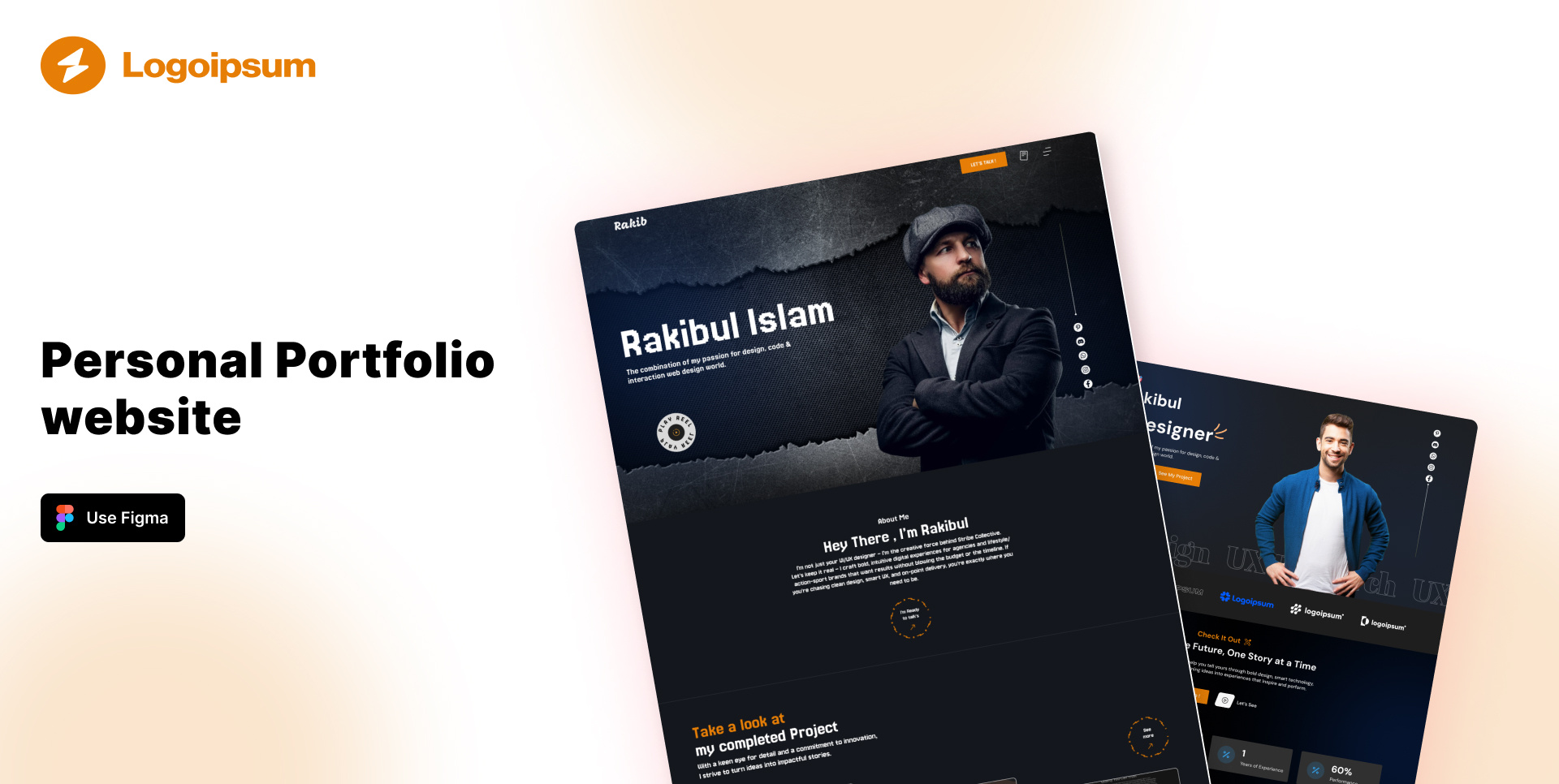 Example of Modern Designer Portfolio Website