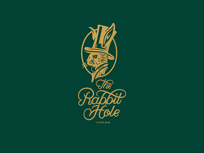 The Rabbit Hole branding design icon illustration illustrator lettering logo vector