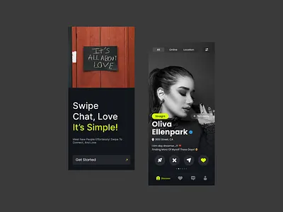 Dating App app design connecting app dating dating app finder app instagram redesign matching app messenger app mobile app mobile dating online dating profile relationship social media app swipe app tinder app video app