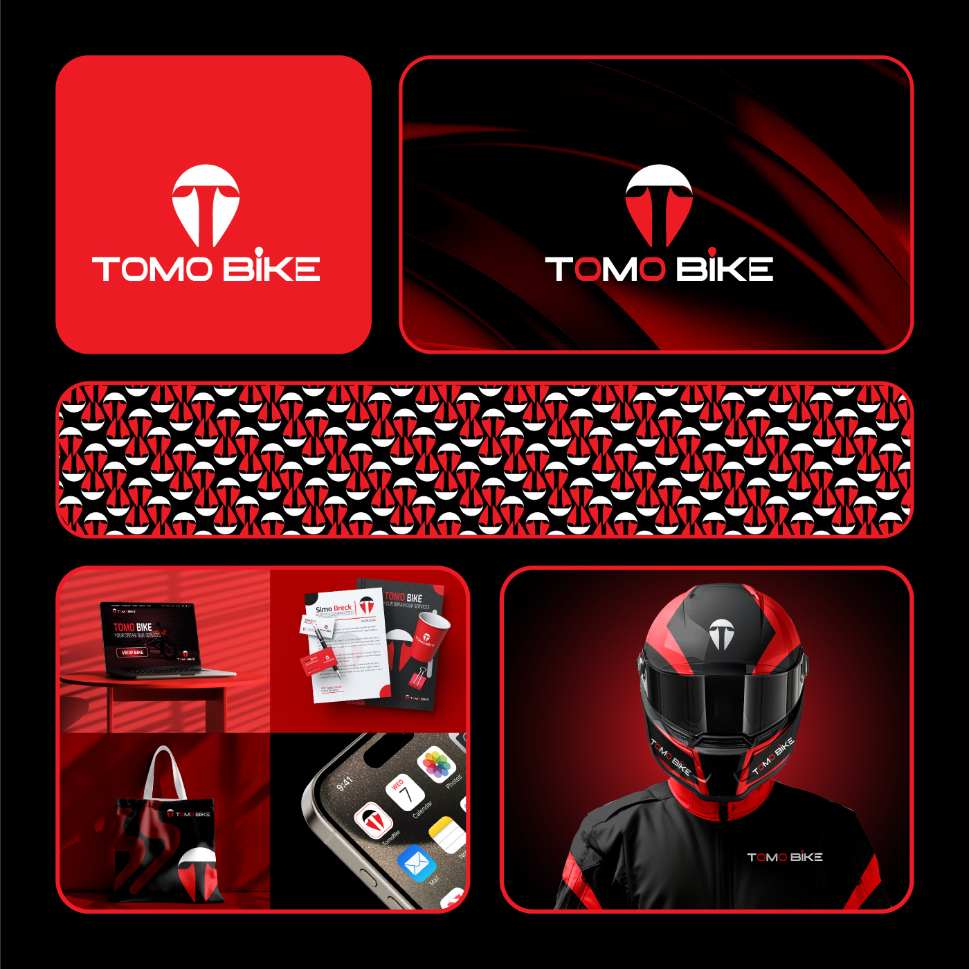 Tomo Bike Logo And Brand Guidelines Design. brand book brand design branding graphic design logo logo design brand book