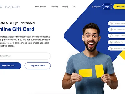GIFTCARDSBY (Online Gift Cards) admin branding clean dashboard design flat illustration ui ux web