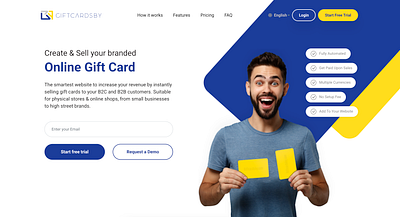 GIFTCARDSBY (Online Gift Cards) admin branding clean dashboard design flat illustration ui ux web