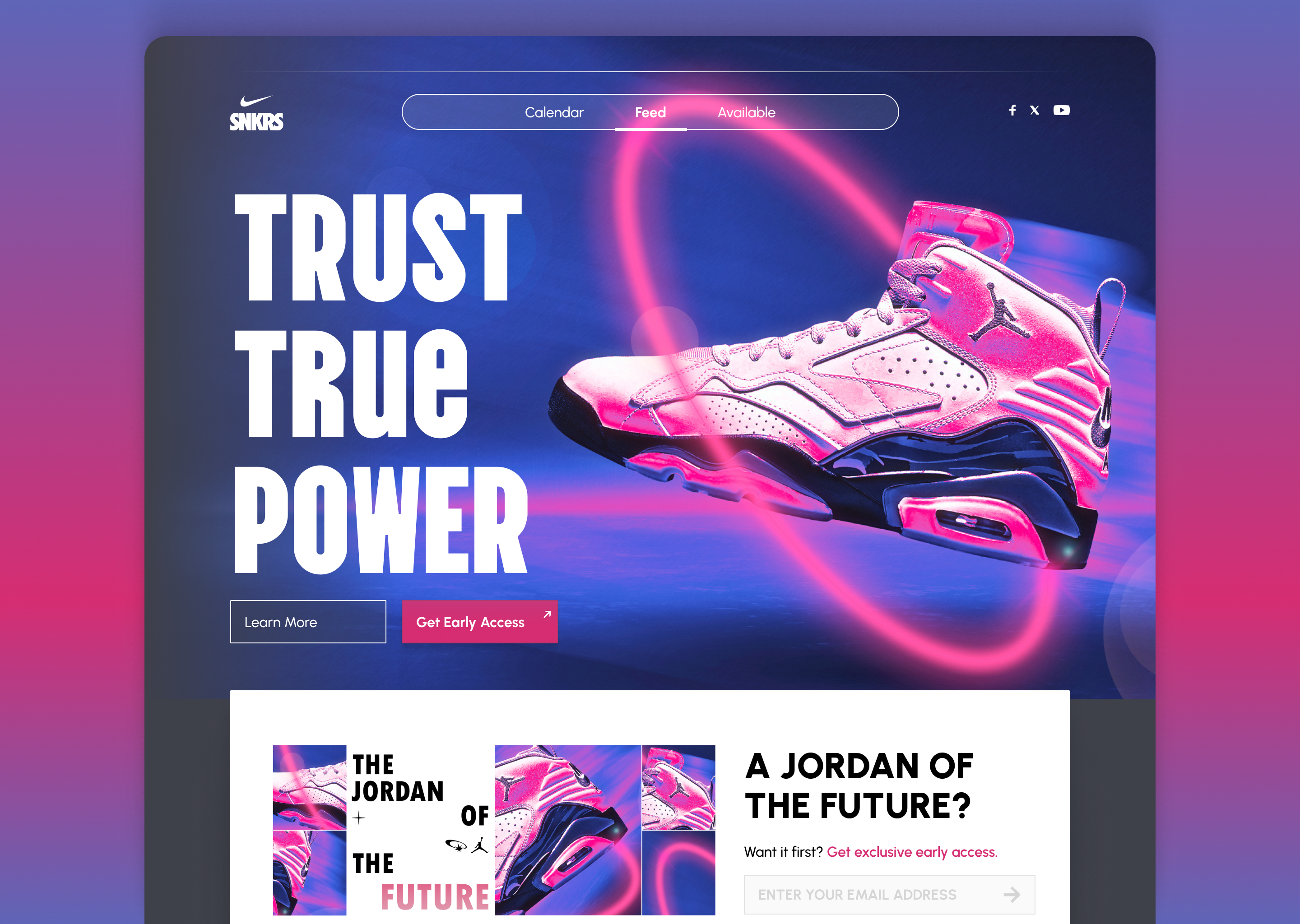 Daily UI 003 - Landing Page daily dailyui design figma interface jordan landing page nike photo manipulation photoshop ui web website