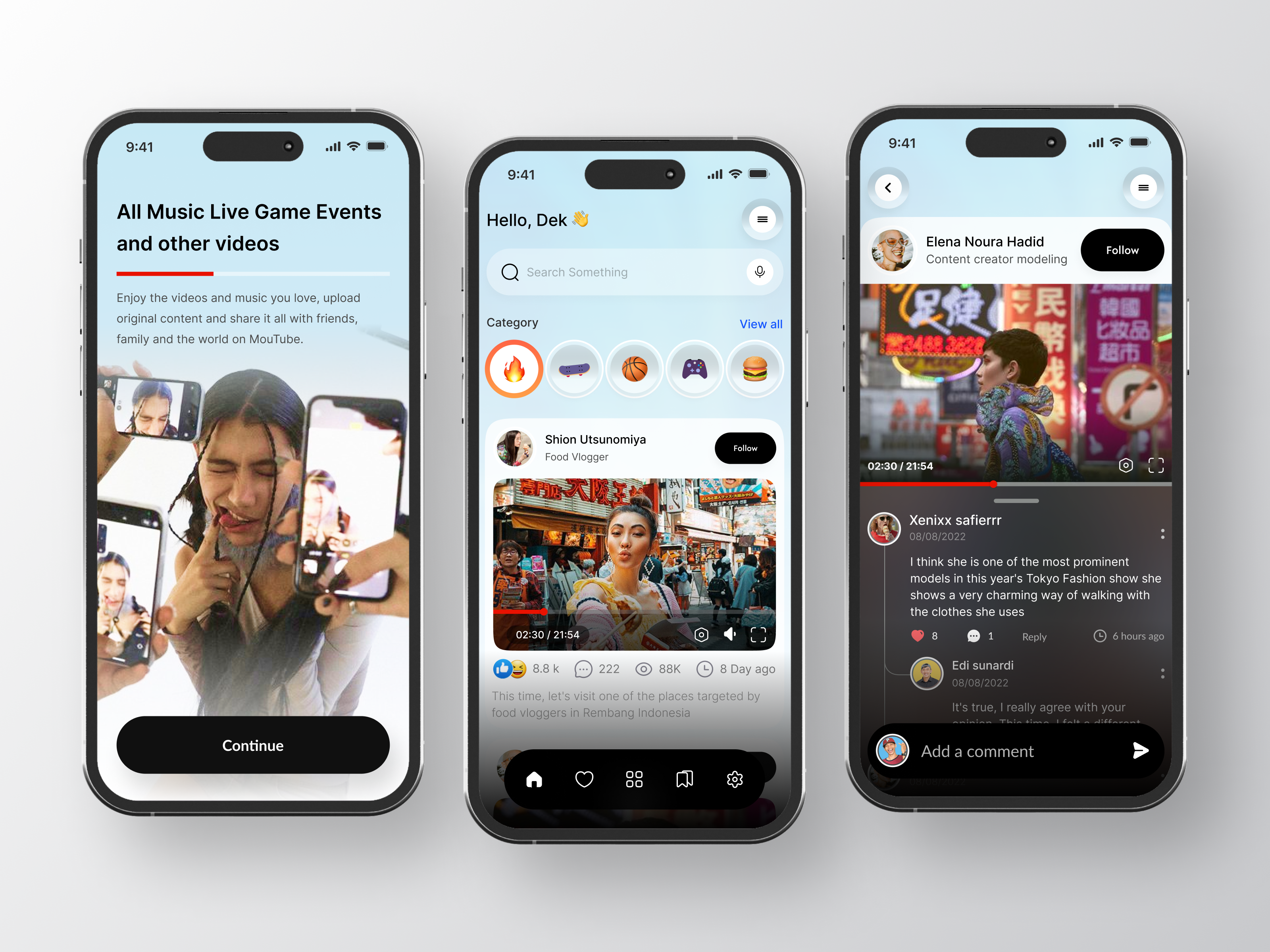 Example of Social Media Mobile App
