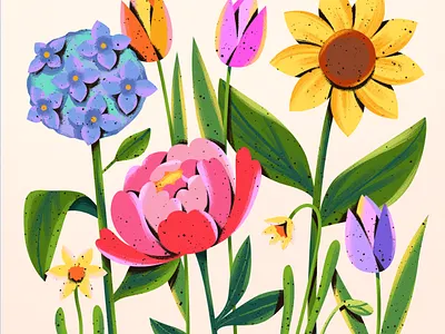 Packaging Label Illustrations art branding care colorful design flat flower graphic design illustration illustrator packaging plant ui