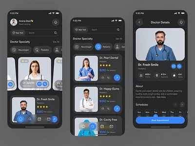 Healthcare Mobile App Design app design appointment app booking app check up doctor doctor booking app health app health care app healthcare healthtech ios app medical app medical care medical tracking app mobile app mobile application online doctor booking