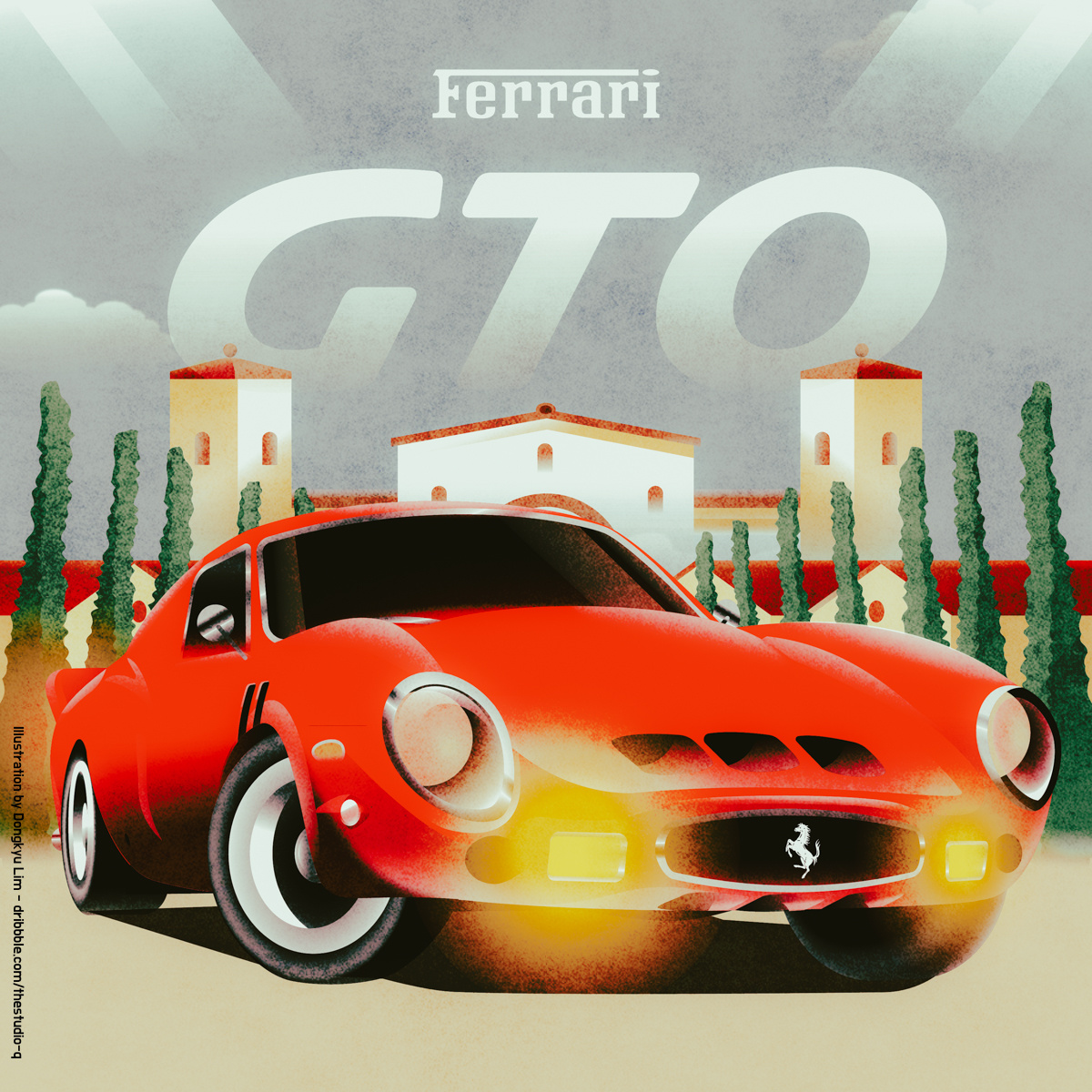 Example of Custom Automotive Illustration