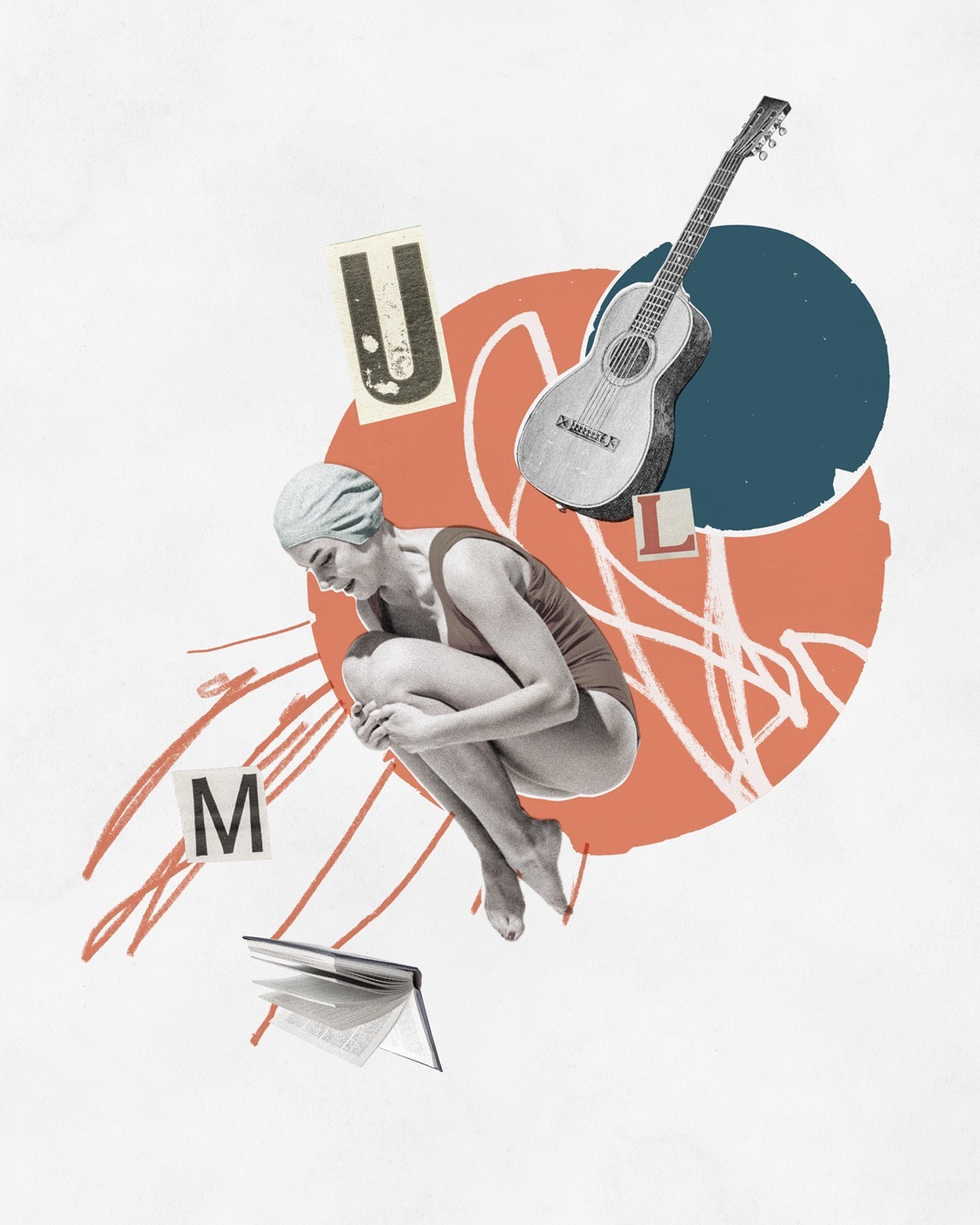 AEGIS summertime aegis art collage culture illustration mixed media poster ulm