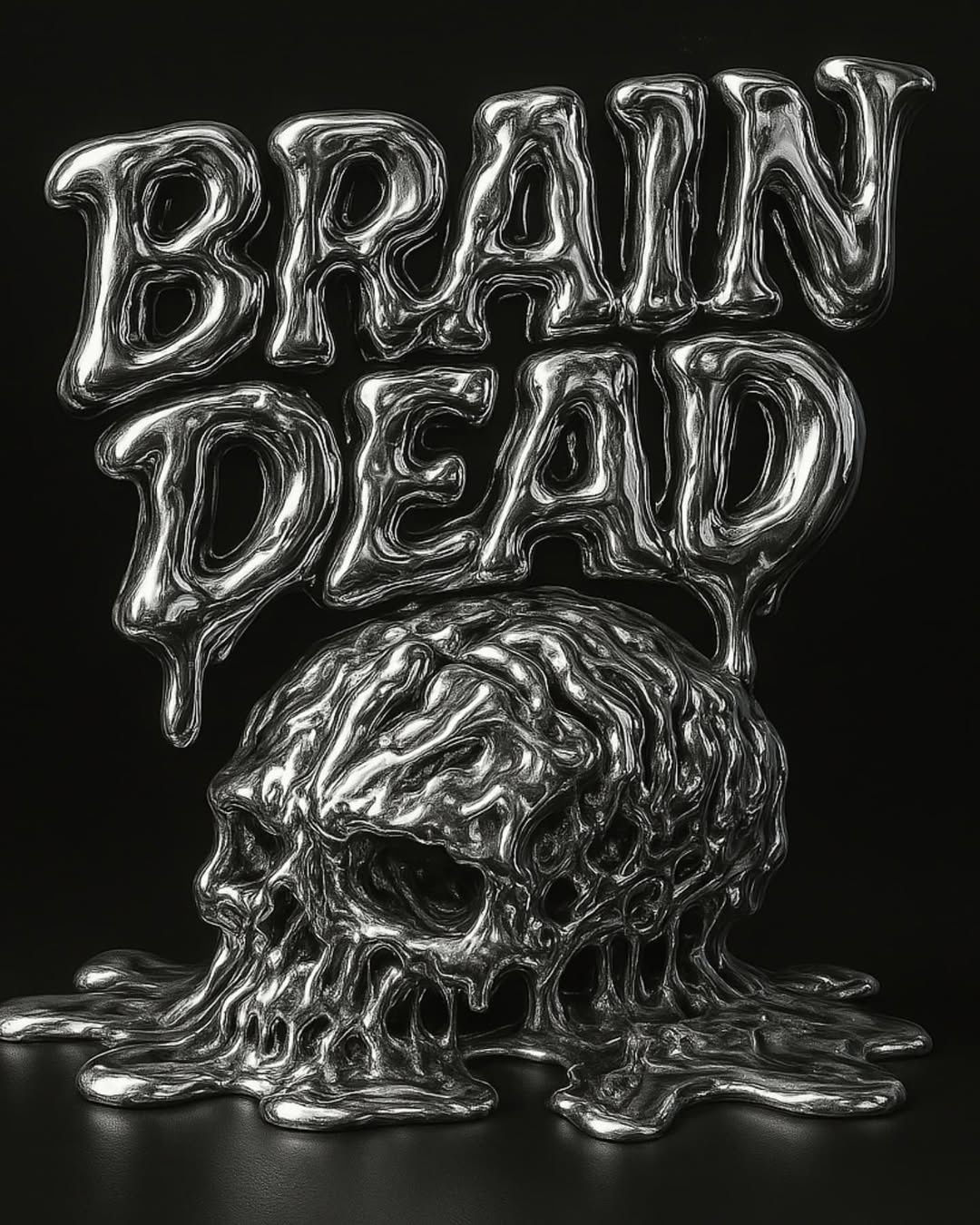 Brain Dead 3d cinema 4d illustratoin lettering