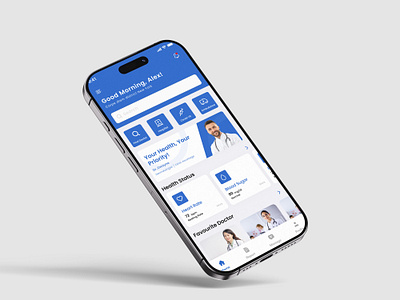 Meditrack – Health Care App UI/UX Design clean ui doctor app figma health tracker healthcare app medical app mobile app design product design telemedicine uiux