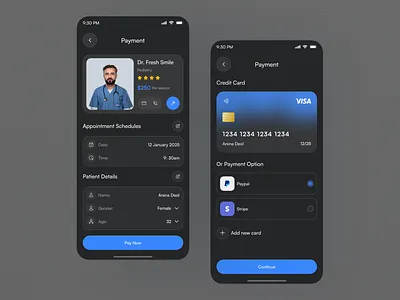 Healthcare App Payment Page UI Design appointment app checkout checkout page digital payment doctor booking app dribbbledesign healthcareapp ios app medical app medical tracking app mobile app online doctor booking online payment pay payment payment method payment screen paymentui