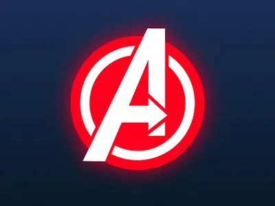 Avengers logo avengers css drylikov html image logo scss web