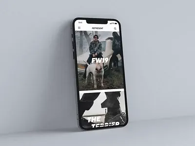 Represent app concept app app design app ui application application design concept concept app design drylikov fashion fashion app fashion brand interface ios mobile mobile app mobile interface mobile ui ui visual design ux