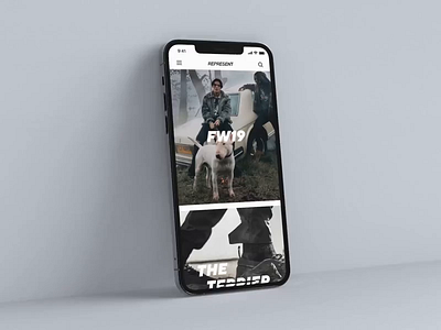 Represent app concept app app design app ui application application design concept concept app design drylikov fashion fashion app fashion brand interface ios mobile mobile app mobile interface mobile ui ui visual design ux