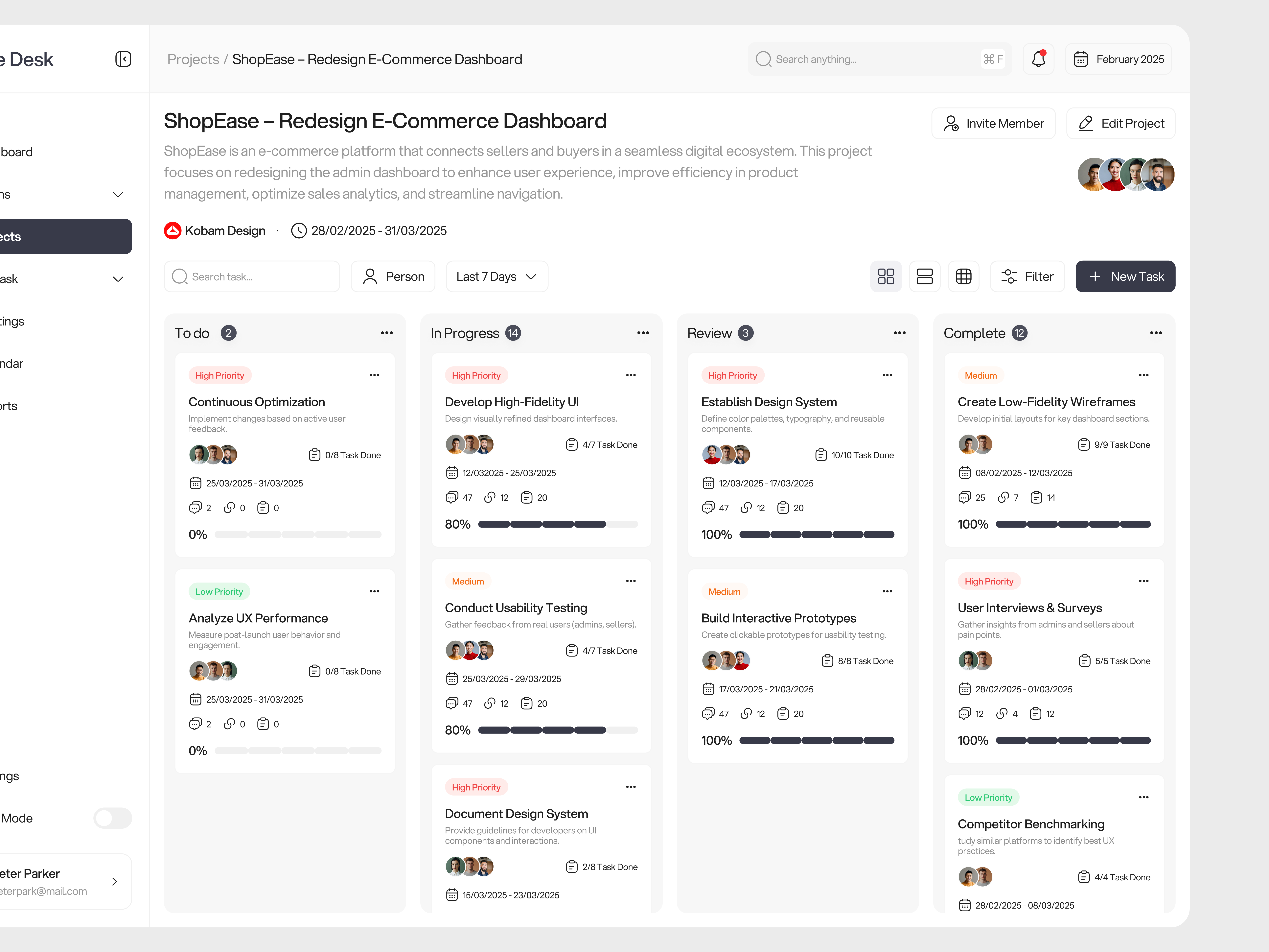 Example of Dashboard Design | 2 Pages