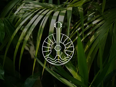 Uku-Lela Therapy branding guitar logo mental health music music therapy nature tropical ukulele
