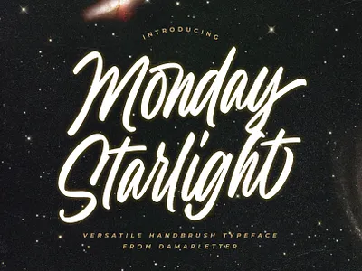 Monday Starlight branding design font identity illustration lettering logo type typography ui