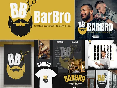 BarBro Branding brand identity design branding canva design graphic design logo