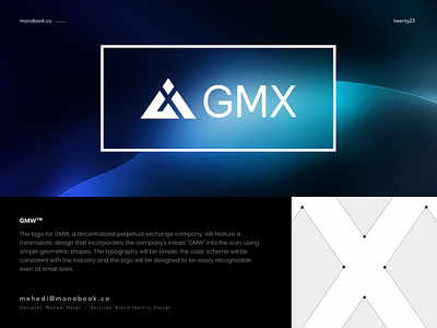 GMW | Decentralized Perpetual Exchange company Logo Redesign brand identity design branding creative logo crypto crypto logo currency logo logo design money monogram net logo nft redesign visual identity design web3