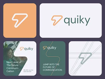 quiky - Logo Design Concept ai artificial intelligence bolt brand identity branding chat communication concept design designer portfolio energy futuristic letter q logo logo designer minimalist modern spark talk