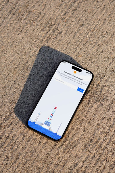 Waitlist page design illustration mobile app ui ux waitlist waitlist page