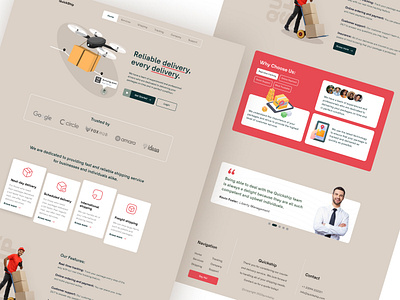 Delivery web design concept courier delivery homepage logistics logo minimalist mobile package package tracking shipping tracking tracking parcel ui user experience user interface ux web web app web design website