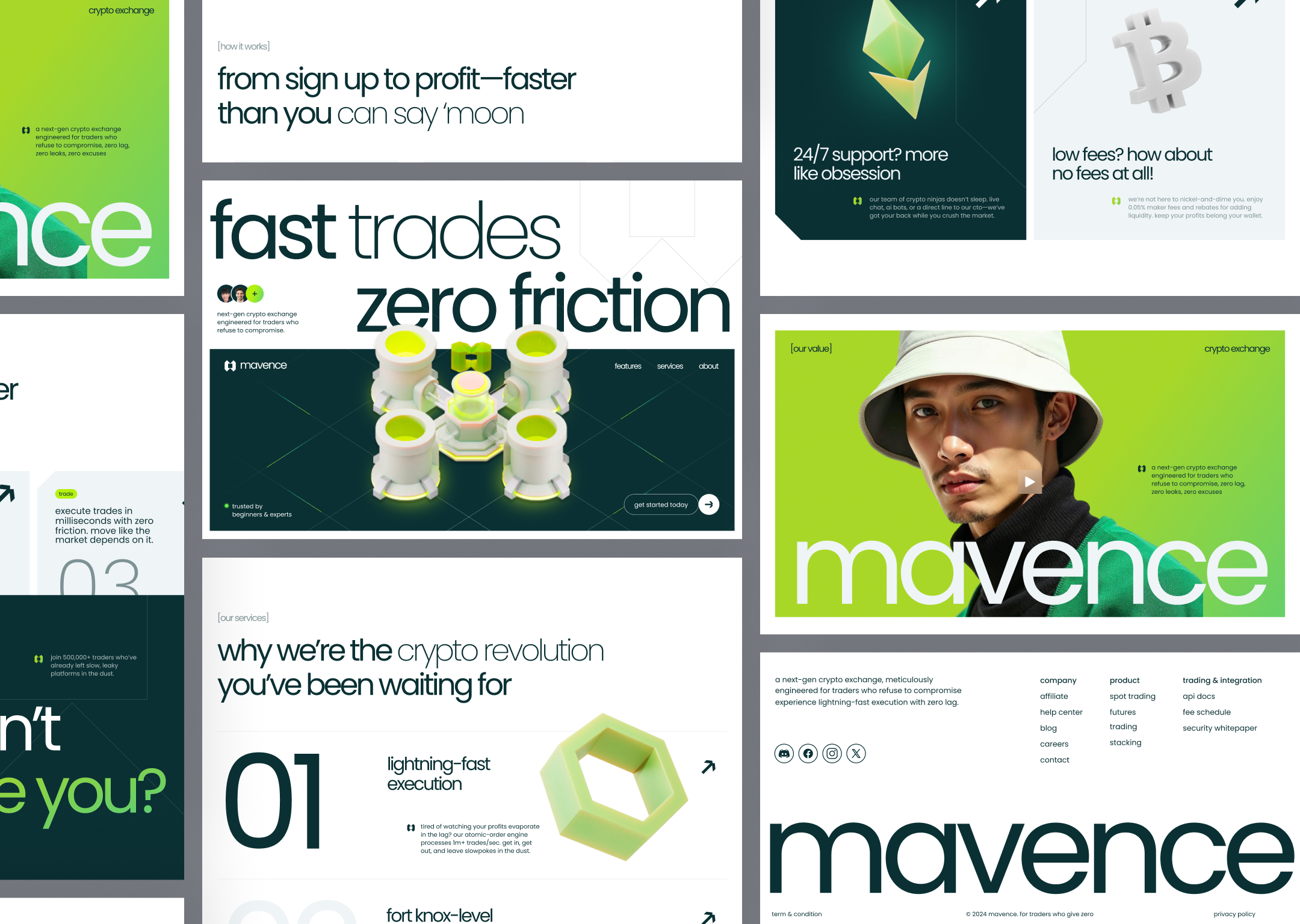 Mavence : Crypto Exchange - Website Landing Page by SlabPixel Designer for  SlabPixel on Dribbble