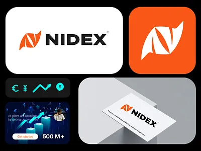 Letter N Mark, Trading Logo design. abstract logo animation branding branding identity crypto currency forex trading logo icon letter n logo logo design logo type modern logo trade unique logo visual mark