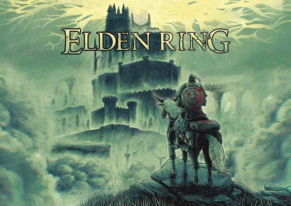 "Tarnished's Fate" A tribute to Elden Ring apparel clothing game merch graphic design illustration merchandise