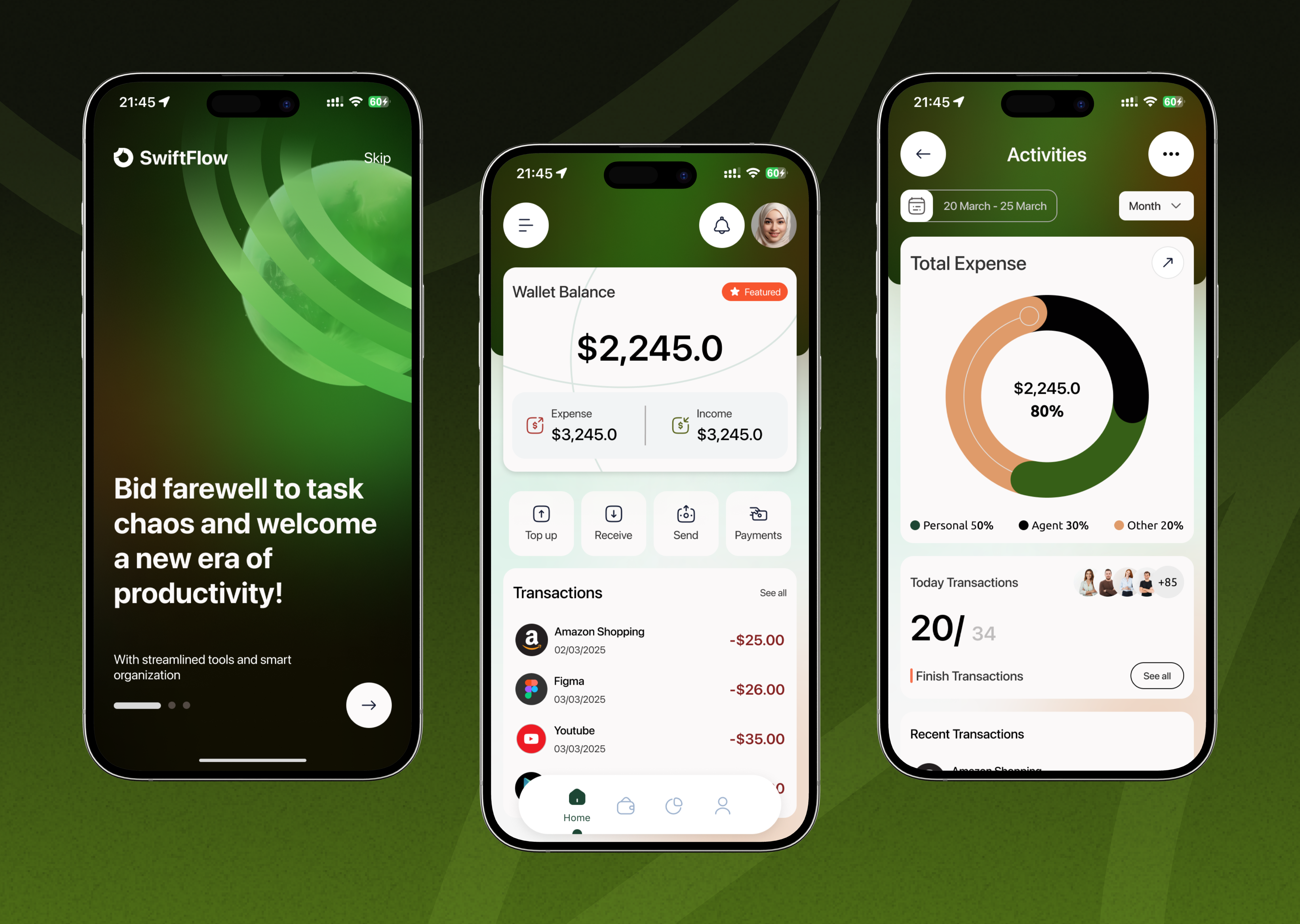 Fintech Banking Mobile App activities app appdesign banking banking app branding design financeapp fintech inspiration israt mobileapp saas ui uxisrat