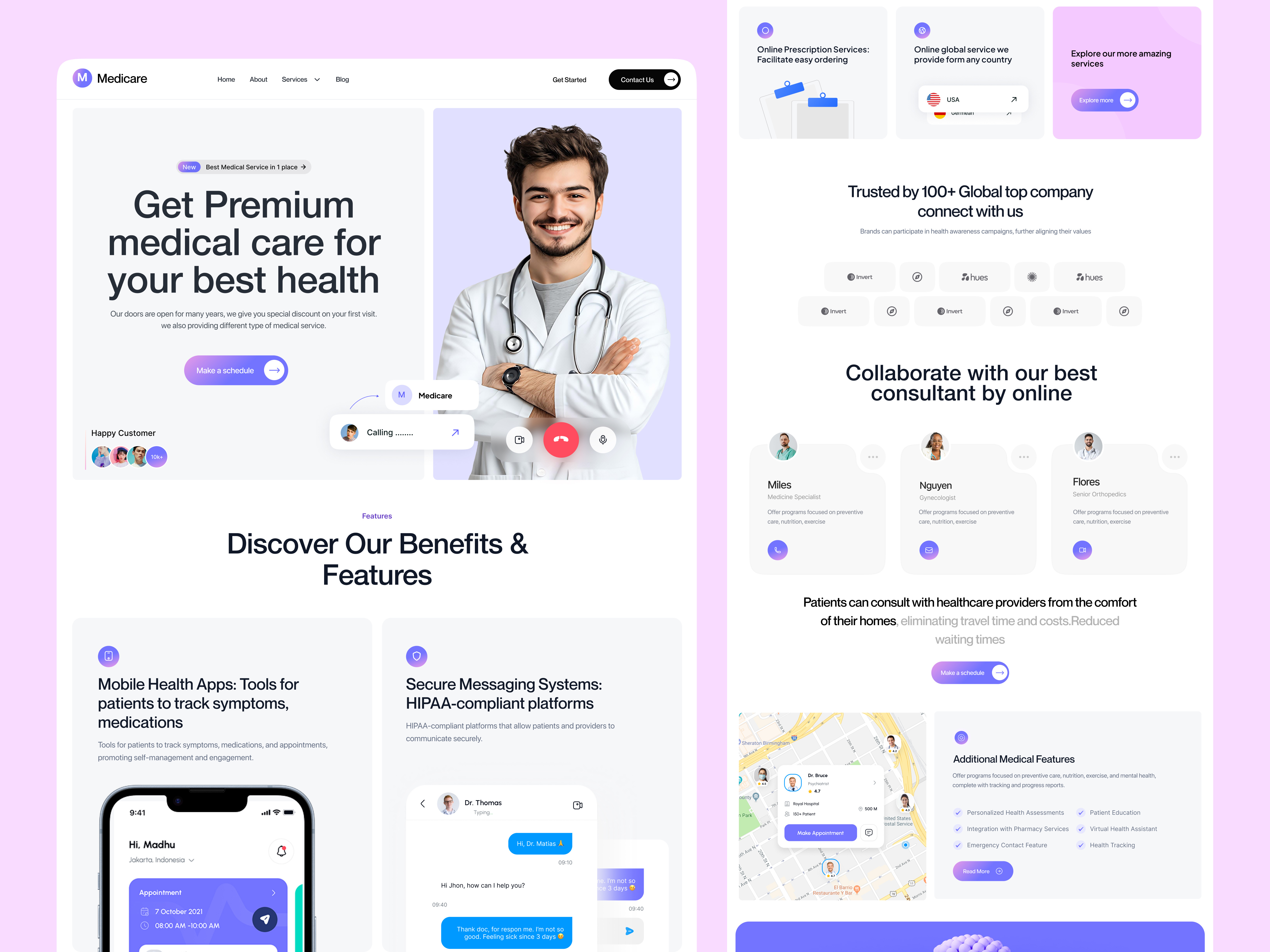 Example of Medical Healthcare Website (20 Pages)