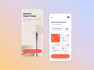 Smart home android application business clean design home home automation interface ios mobile app mobile design mobile ui native app product design remote control smart smart home smart home mobile ui ux
