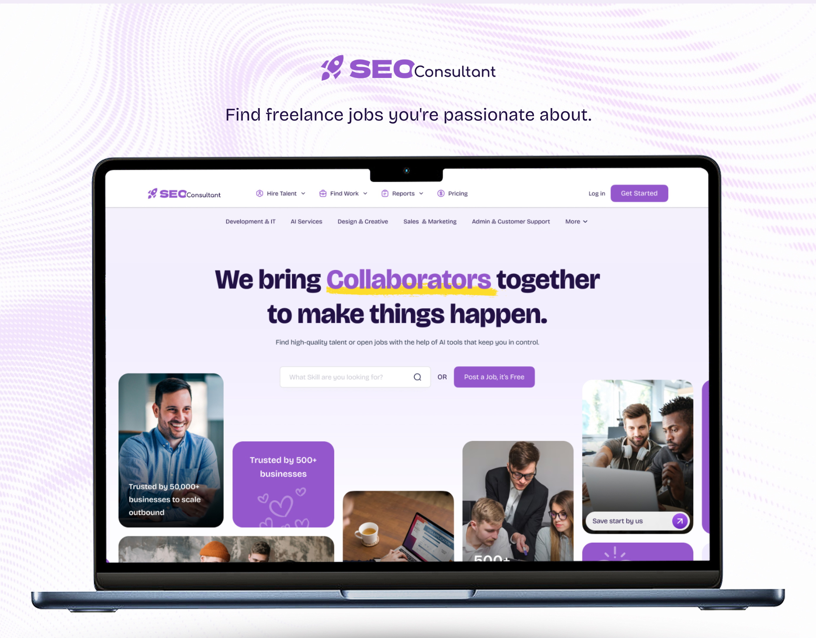Job Finder - Freelance Platform Web Design figma freelance freelancer web design freelancing freelancing website interface design job finder job search landing page ui ui ux ux ux design web design website website design
