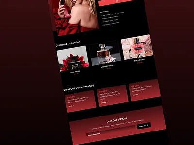 💖Perfume Website UI – Elegant & Minimal dribbble ecommerce minimaldesign perfume ui webdesign