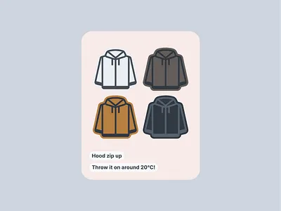 Hood zip up apparel clothing content design feed flat graphic design hoodie simple sticker