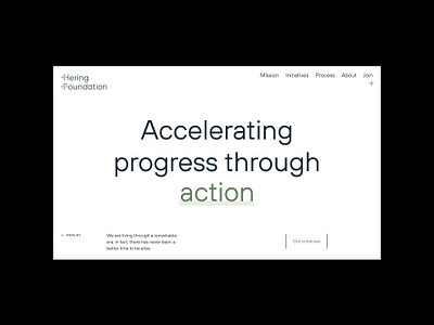 Hering Foundation branding design landing logo ui ux web website