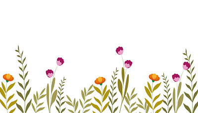 Floral pattern art background card design flowers illustration leaves nature pattern