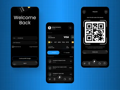 Smart Banking Mobile App - Fintech app design inspiration banking app design block chain design digital banking​ digital solutions digital wallet finance fintech app fintech trends fintech ui ios app mobile banking money management neo bank payment app smart banking ui ux
