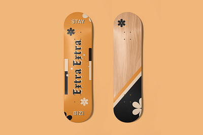 Bizi Creative Branded Skateboard Design branding design editorx graphic design illustration logo merch photoshop typography vector