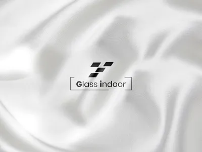 Glass Indoor Unique Logo Design brandig packeging branding glasslogo indoorlogo logo logovector uniqe vector