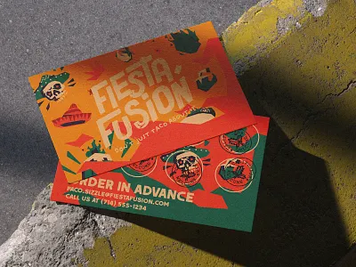 Fiesta Fusion branding graphic design illustration logo street food typography