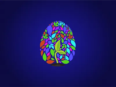 Easter egg custom design colorful egg graphic custom graphic custom illustration easter egg egg