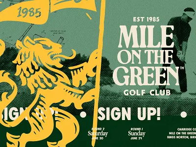 Mile on the Green artisanal design branding graphic design illustration lifestyle design logo typography