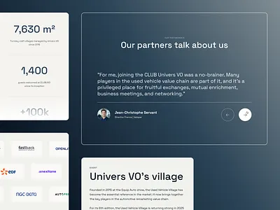 Modular landing page for a leading B2B auto brand branding graphic design ui webdesign website