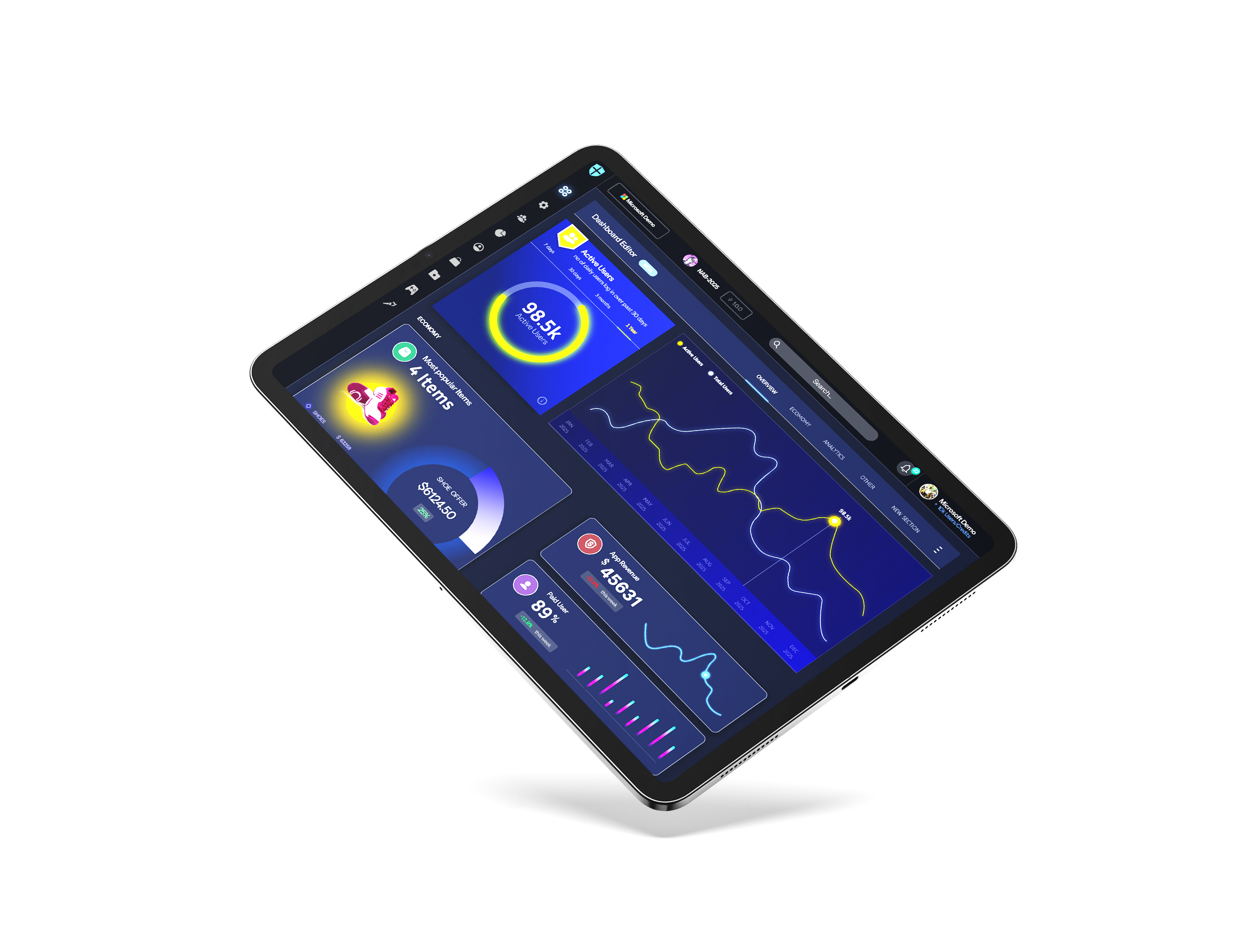 Example of Trading Dashboard Ui Design