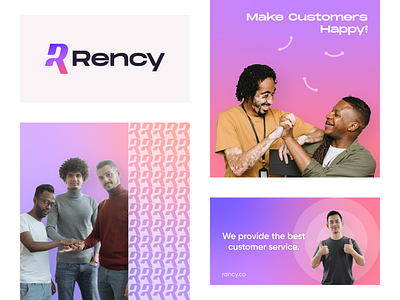 Rency - Logo Design brand identity branding crm logo designxpart logo logo design r letter logo r logo visual identity