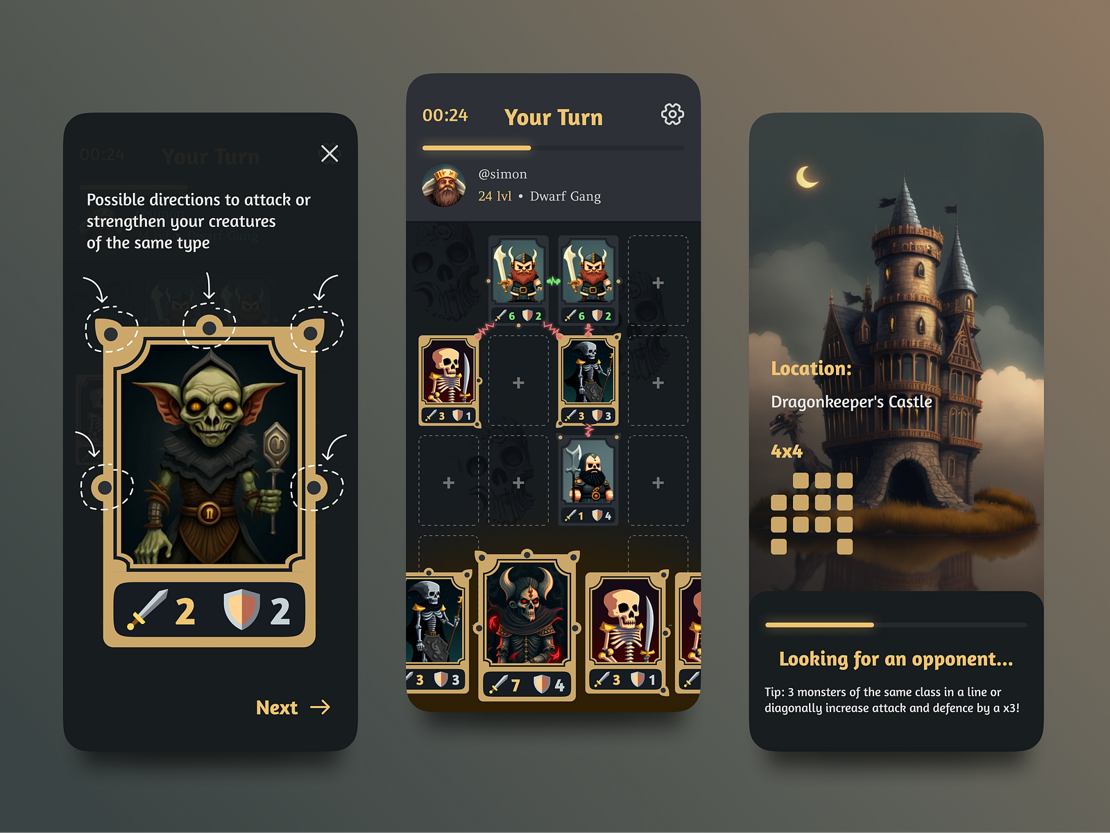 Card game app by K&Z Design on Dribbble