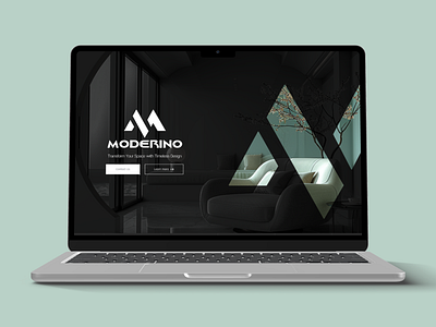 Moderino Interior – Elegant & Modern UI/UX Web Design 3d animation bento branding figma graphic design landing page logo minimalist motion graphics typography ui uiux ux website ui design