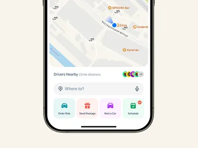 Ride App UI Concept app mobile ui uiux